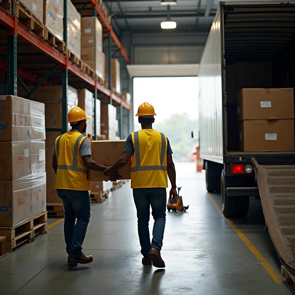 Операции на приёмочной зоне склада